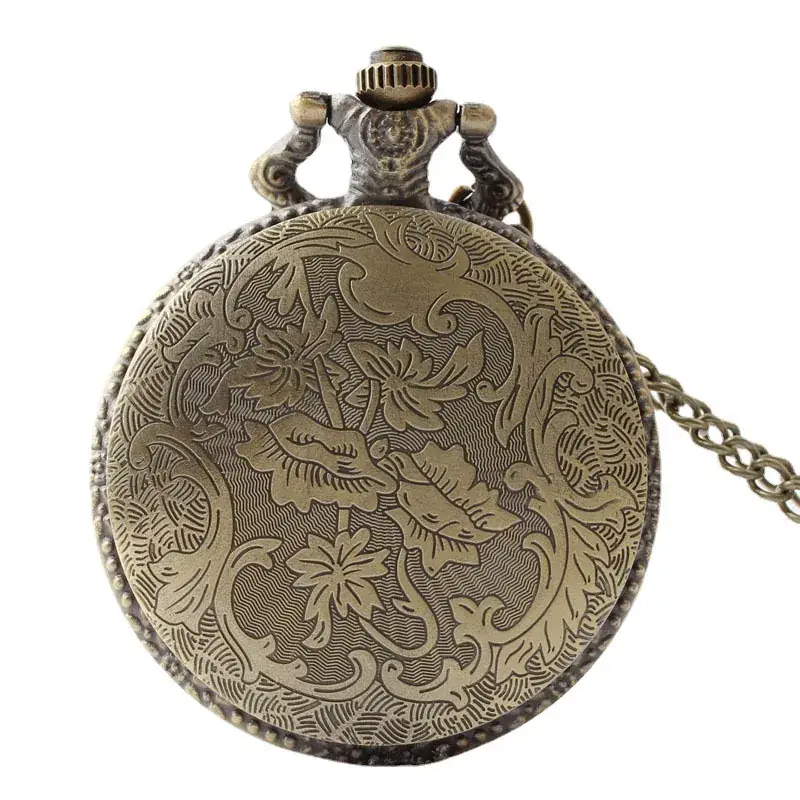 Harry European & American Genuine Quartz Pocket Watch Bronze Green - Image 6