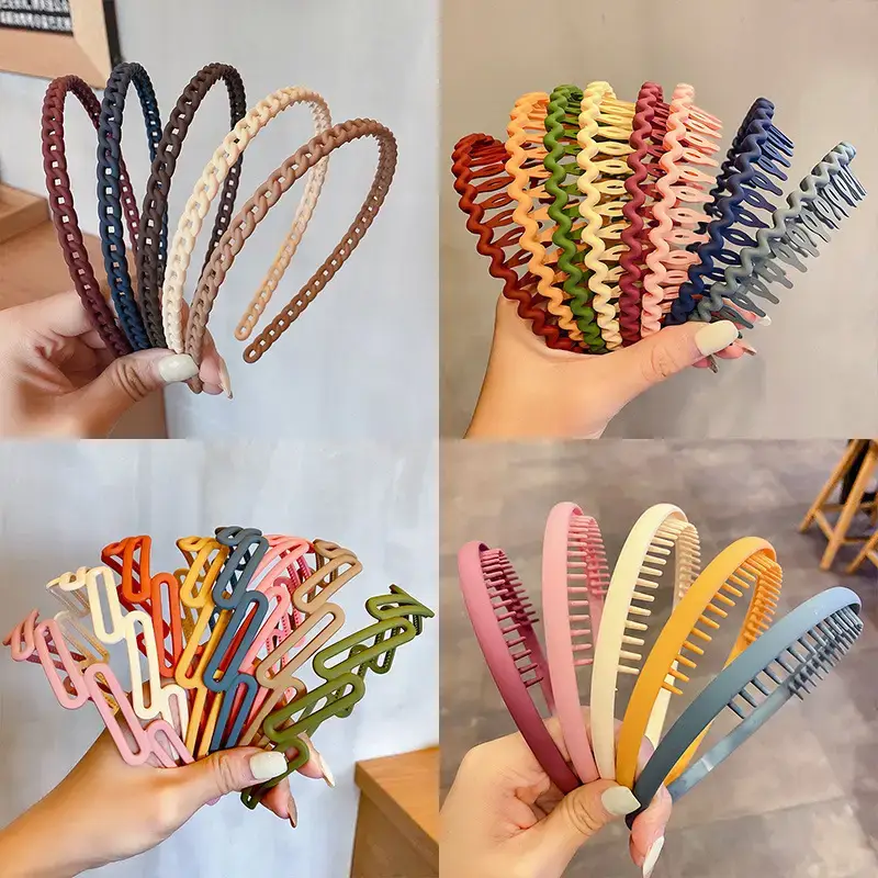 Pink Toothed Face Washing Headband for Women