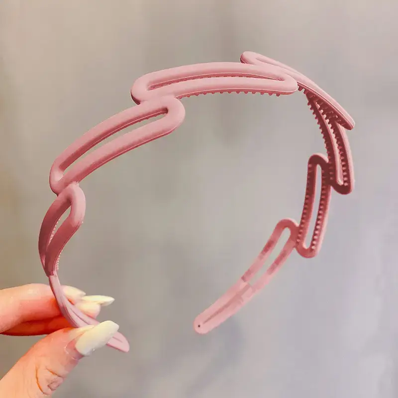 Pink Toothed Face Washing Headband for Women