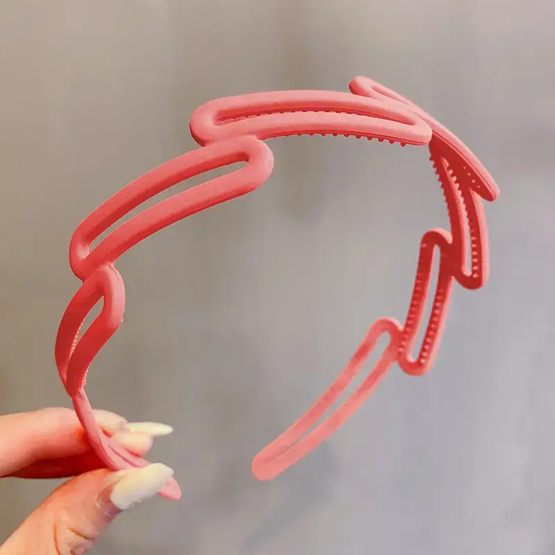 Pink Toothed Face Washing Headband for Women