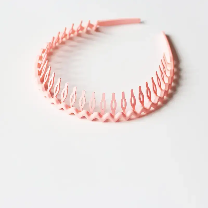 Pink Toothed Face Washing Headband for Women
