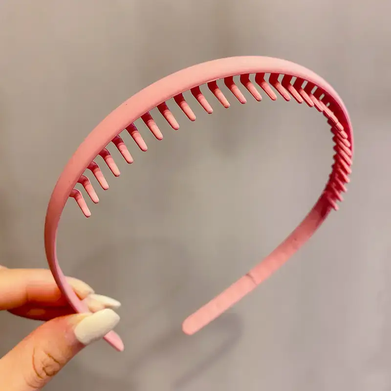Pink Toothed Face Washing Headband for Women