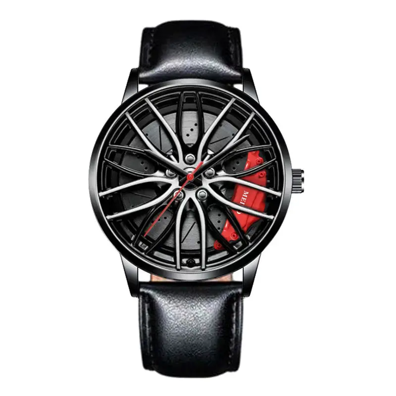 Aliexpress 3D Racing Style Men's Green Black Watch - Image 13
