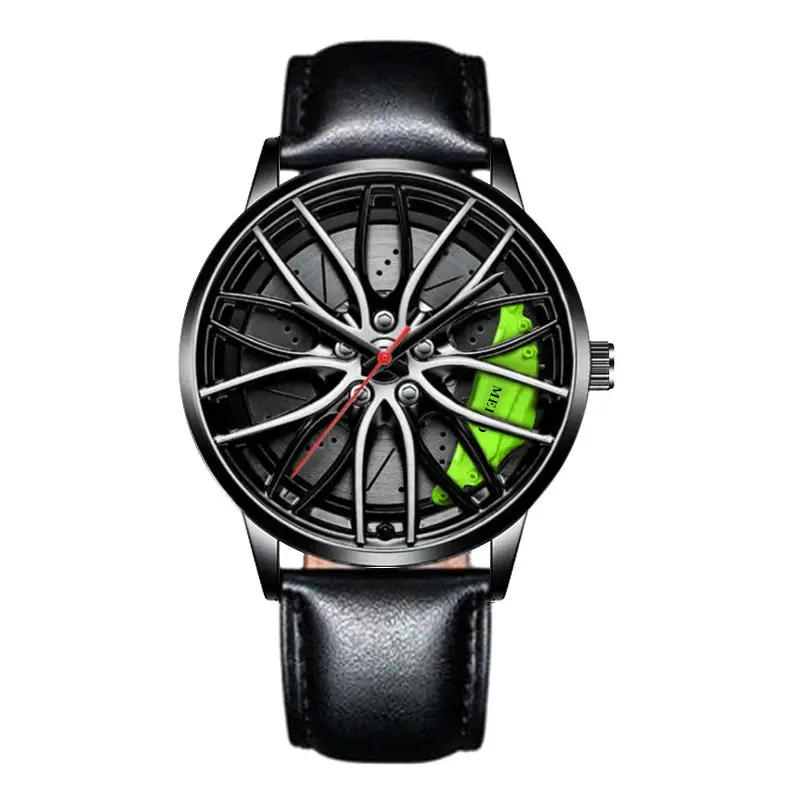 Aliexpress 3D Racing Style Men's Green Black Watch - Image 14