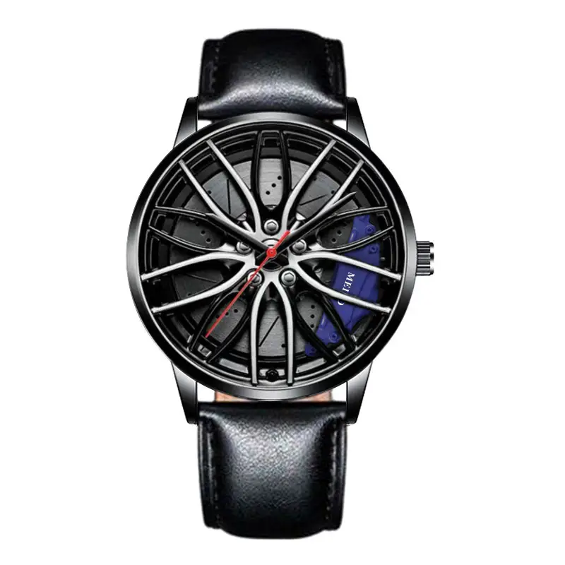 Aliexpress 3D Racing Style Men's Green Black Watch - Image 16