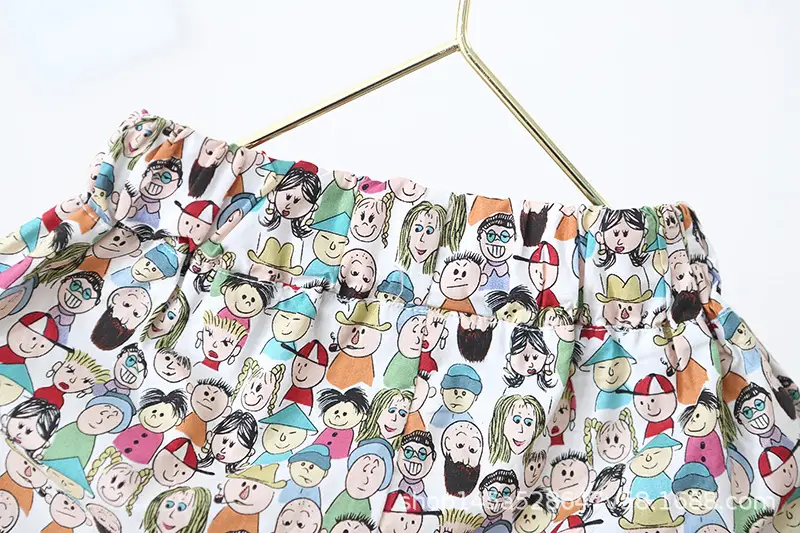 Boys' Printed Baby Lapel Shirt 3-5Yr Summer Cotton — feature 19