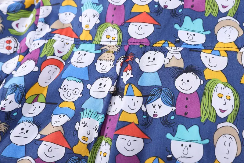 Boys' Printed Baby Lapel Shirt 3-5Yr Summer Cotton — feature 25
