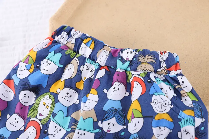 Boys' Printed Baby Lapel Shirt 3-5Yr Summer Cotton — feature 26