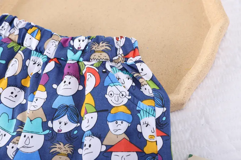 Boys' Printed Baby Lapel Shirt 3-5Yr Summer Cotton — feature 27