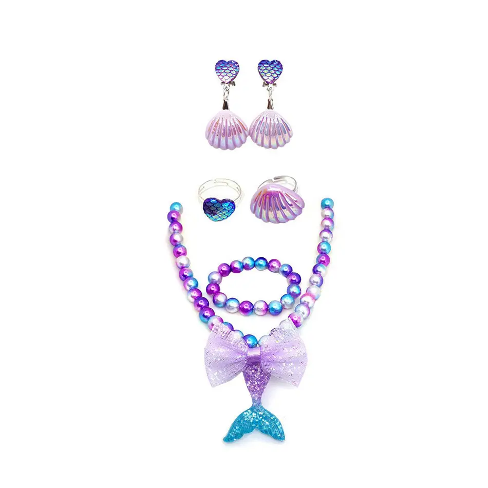 Little Mermaid Dress Blue Purple Fishtail Dress Cosplay