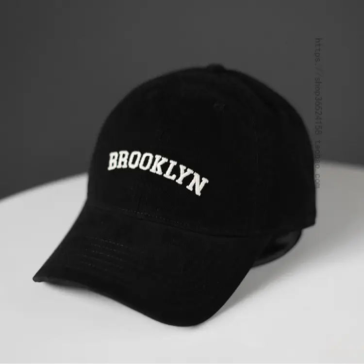 Brooklyn Brand Letter White Baseball Cap Women Street Casual Sun Hat Men - Image 13