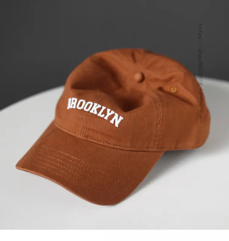 Brooklyn Brand Letter White Baseball Cap Women Street Casual Sun Hat Men — feature 13