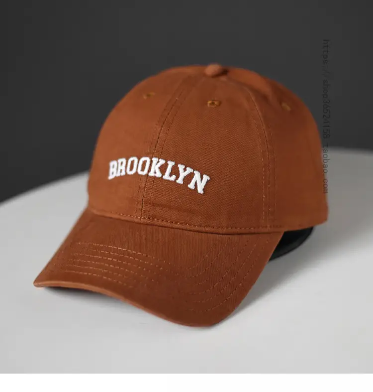 Brooklyn Brand Letter White Baseball Cap Women Street Casual Sun Hat Men — feature 6