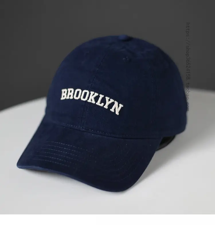 Brooklyn Brand Letter White Baseball Cap Women Street Casual Sun Hat Men - Image 7