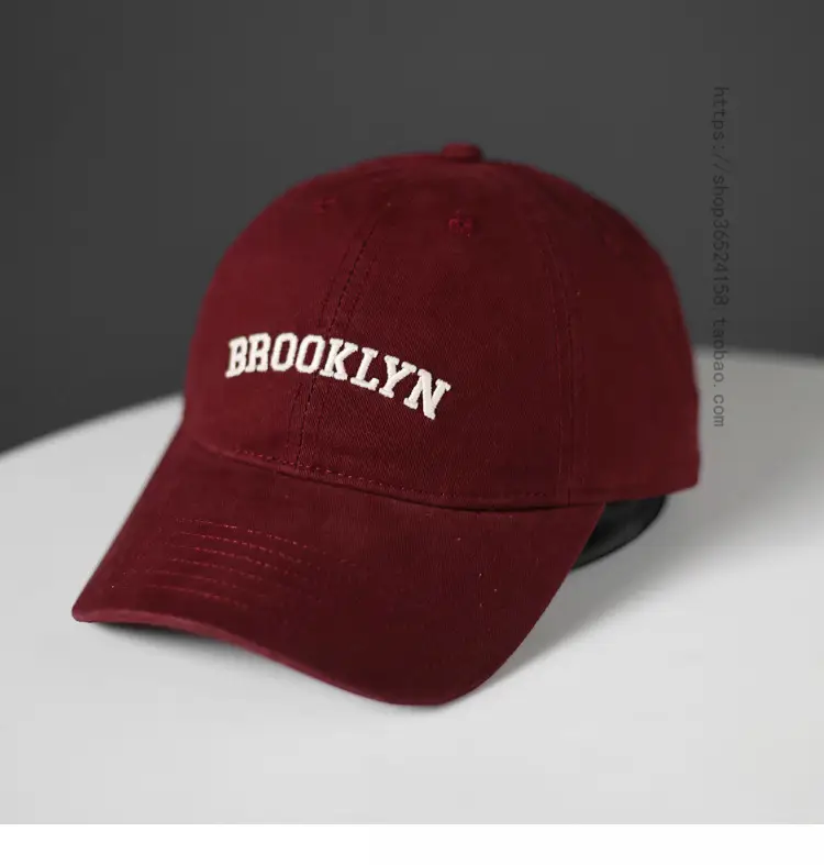 Brooklyn Brand Letter White Baseball Cap Women Street Casual Sun Hat Men - Image 8