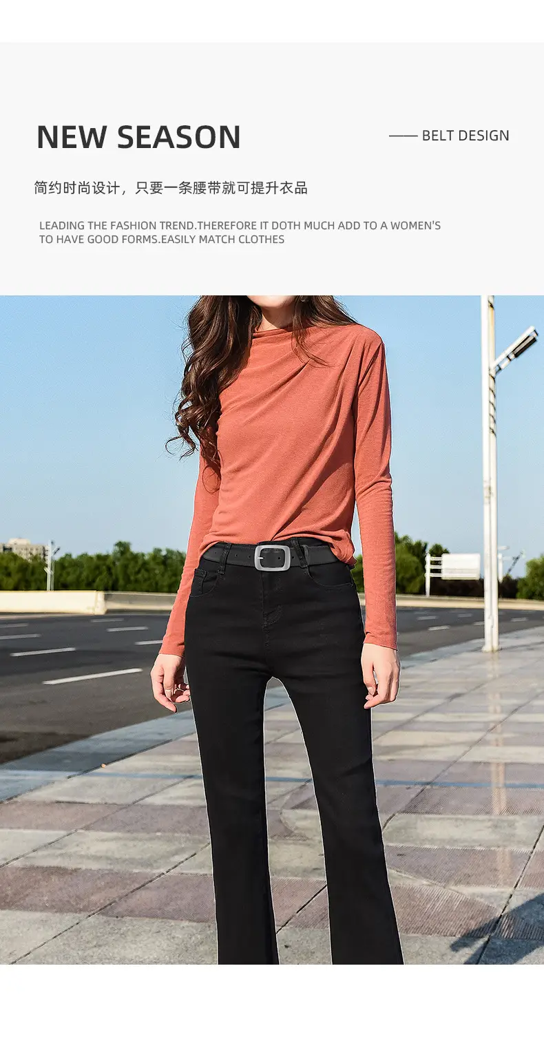 Women's Brown Cowhide Belt with Silver Buckle — feature 15