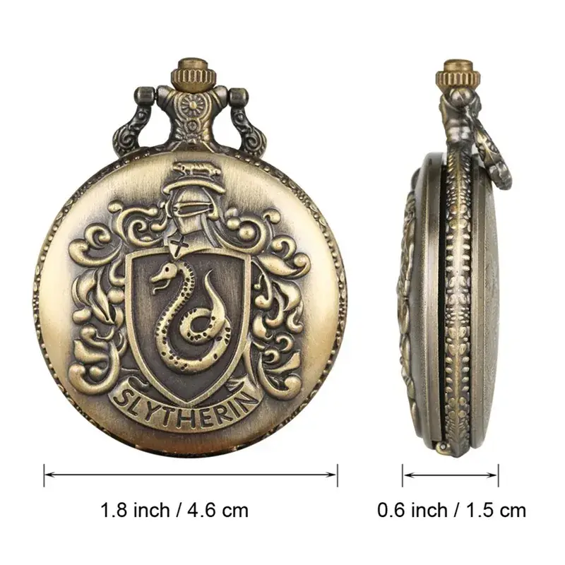 Harry Potter Vintage Bronze Pocket Watch with Chain & Necklace — feature 10
