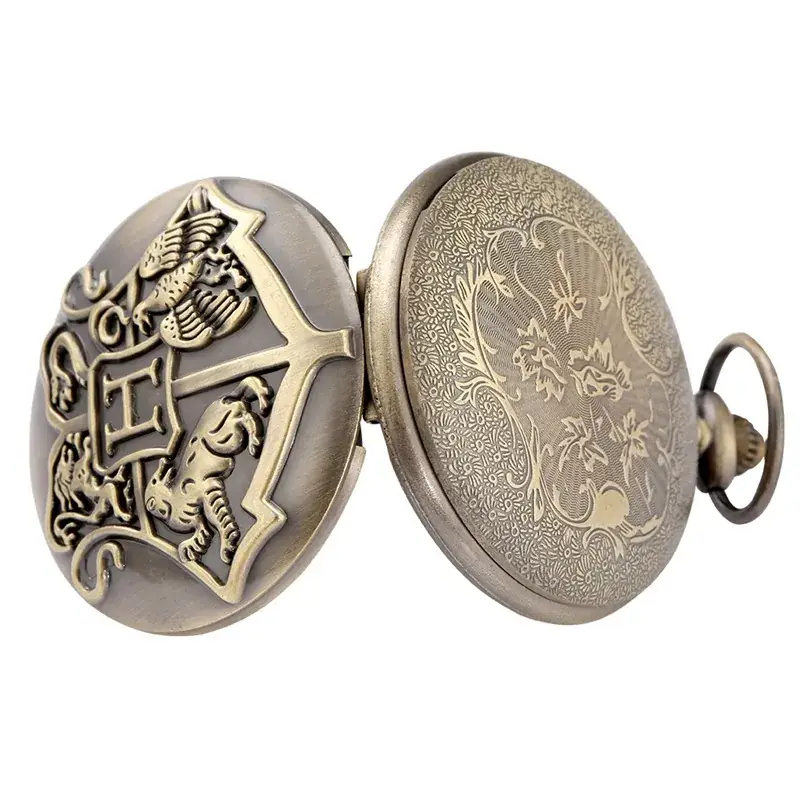 Harry Potter Vintage Bronze Pocket Watch with Chain & Necklace — feature 9