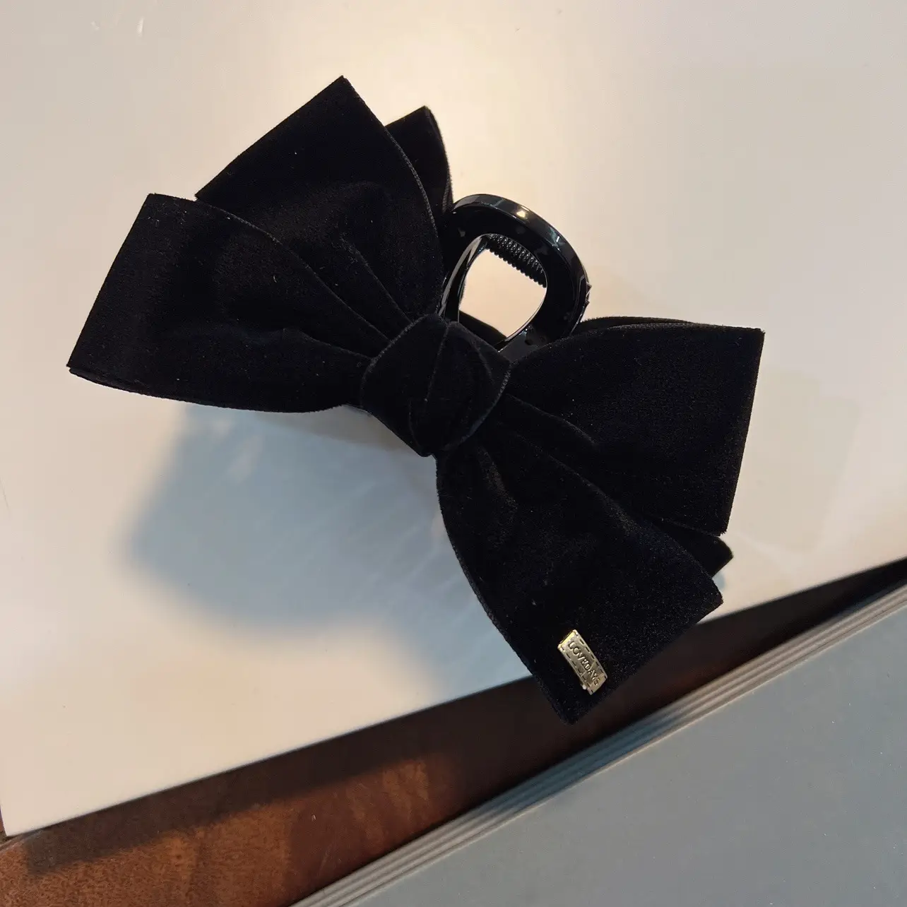 Red Velvet Bow Hairpin Clip for Women - Image 5