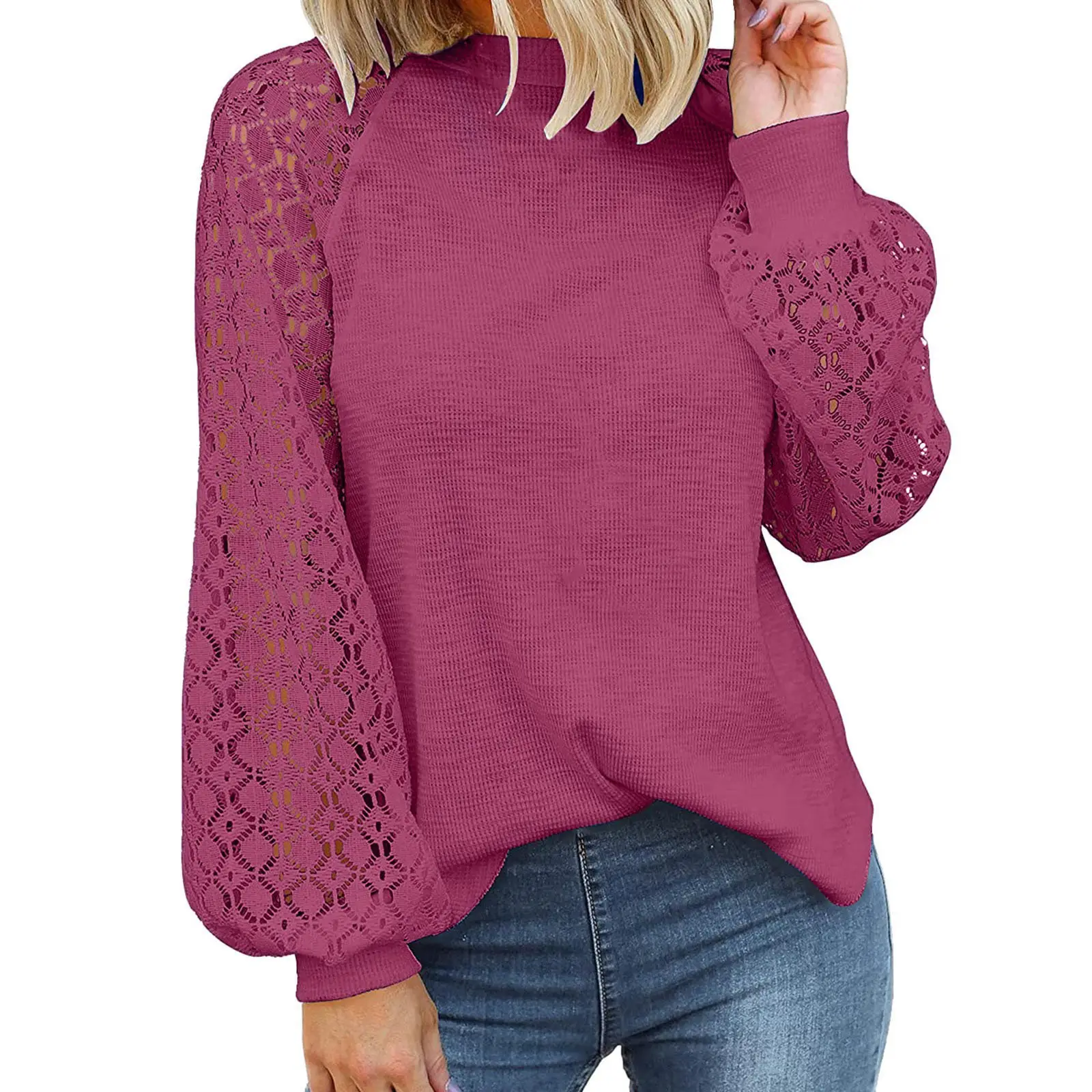 2026 Long Sleeve Lace Top for Women — feature 4