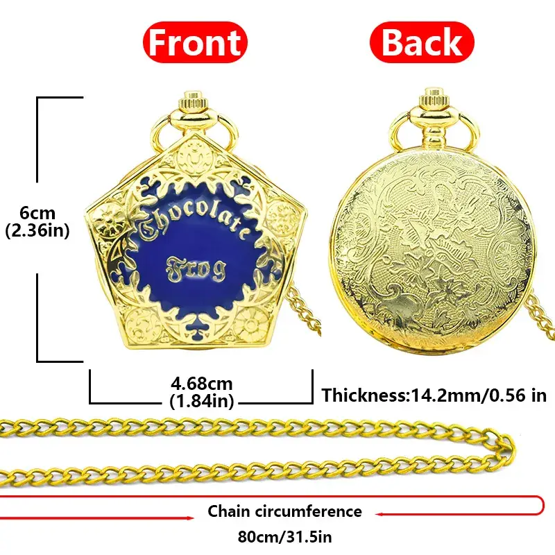 Golden Harry Potter Magical Animals Pocket Watch — feature 8
