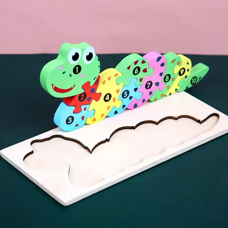 3D Wooden Puzzle Toy for Kids 1-4 Pcs