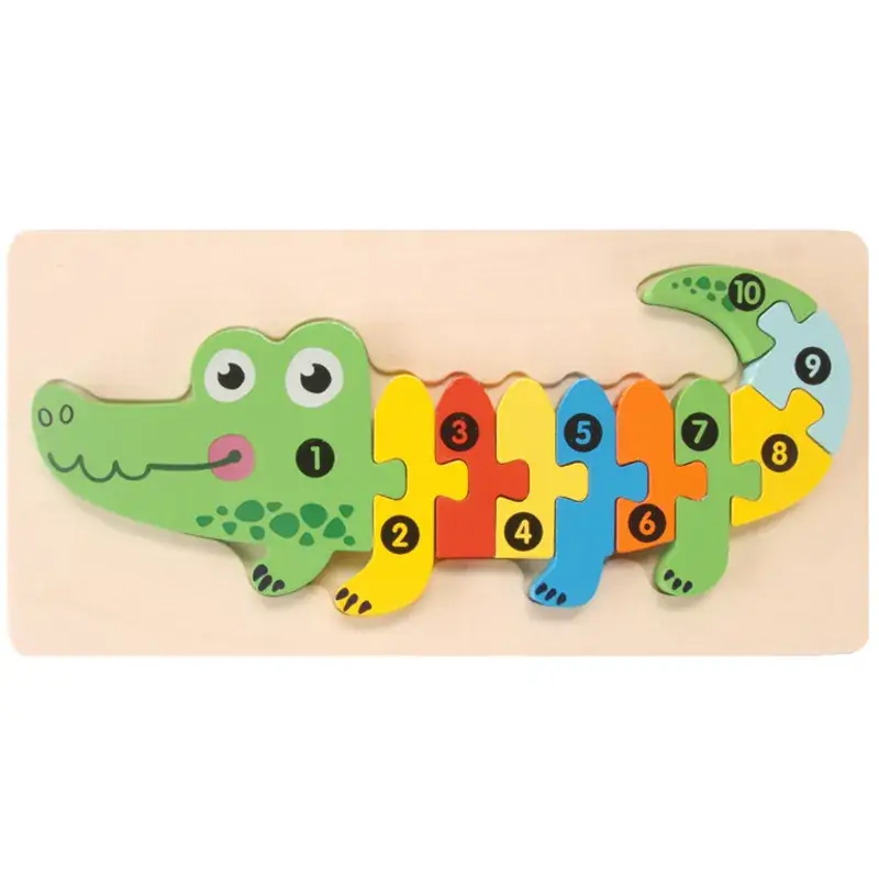 3D Wooden Puzzle Toy for Kids 1-4 Pcs