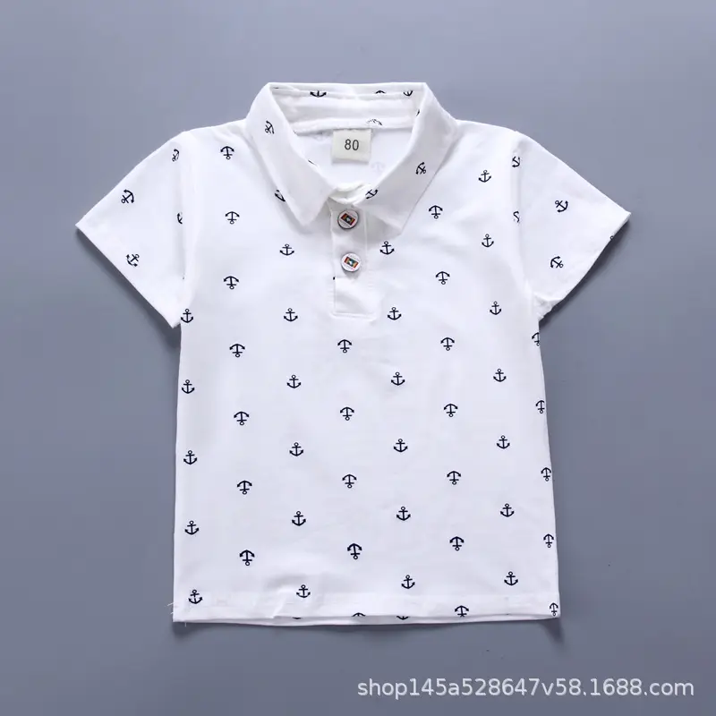 Boys Green Polo Short Sleeve Summer Suit with Tan Shorts — feature 12