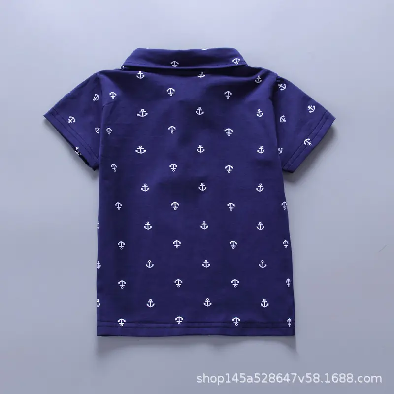 Boys Green Polo Short Sleeve Summer Suit with Tan Shorts — feature 28