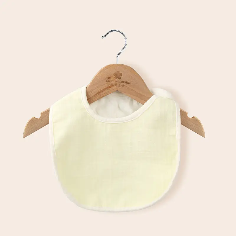 Pure Cotton U-Shaped Baby Bib with Sun Print