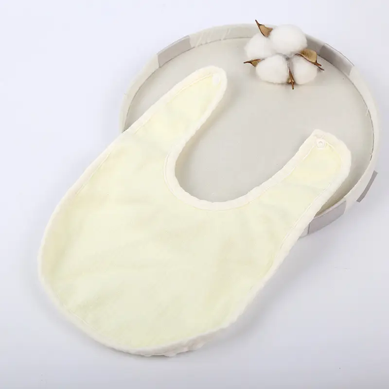 Pure Cotton U-Shaped Baby Bib with Sun Print