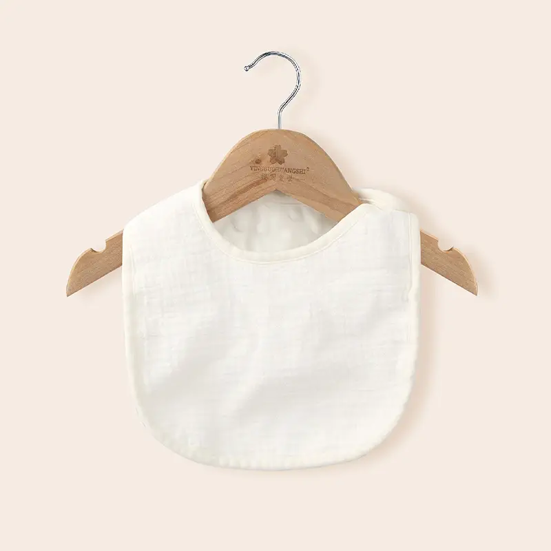 Pure Cotton U-Shaped Baby Bib with Sun Print