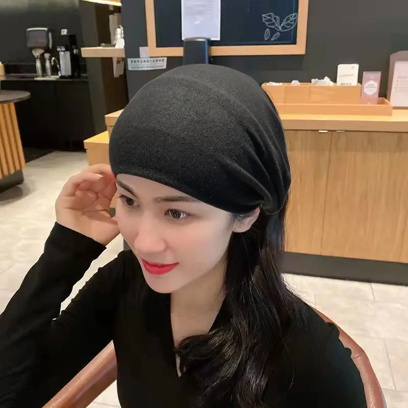 Wholesale Knitted Elastic Headband for Women Brown - Image 7