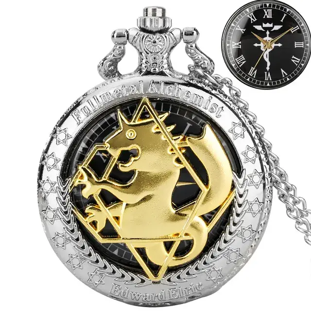 Vintage Alchemist Pocket Watch with Compass - Image 5