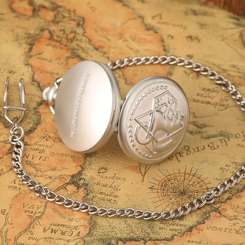 Vintage Alchemist Pocket Watch with Compass — feature 13
