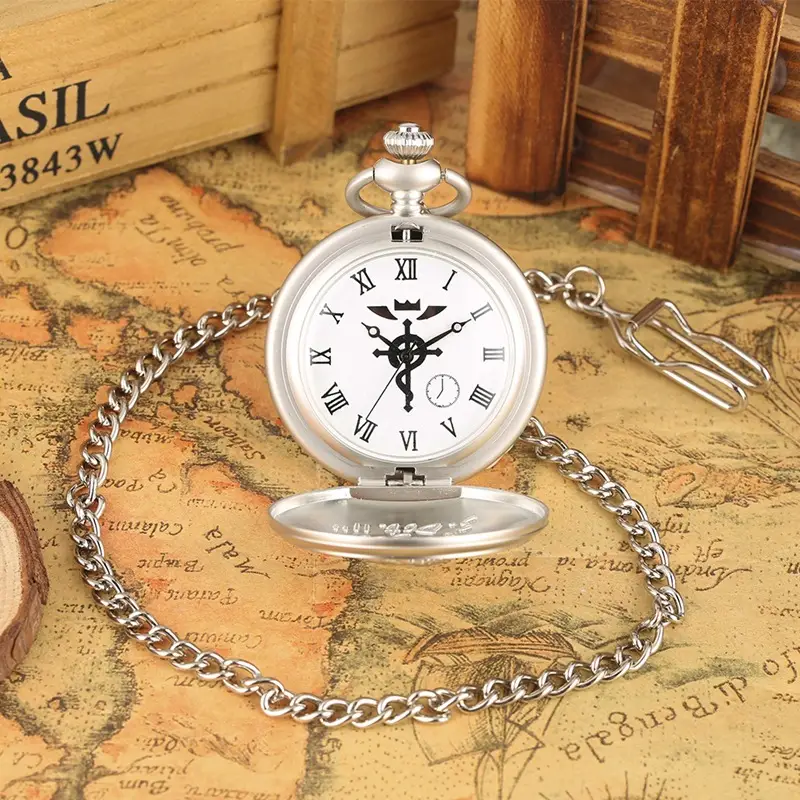 Vintage Alchemist Pocket Watch with Compass — feature 14