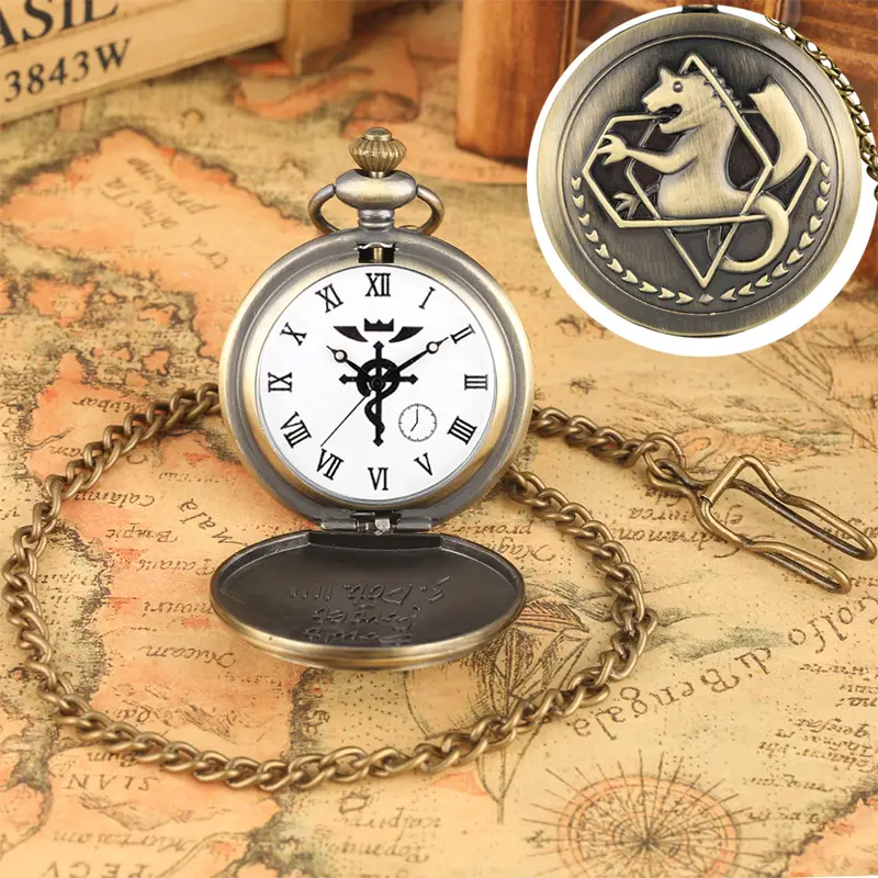 Vintage Alchemist Pocket Watch with Compass — feature 20