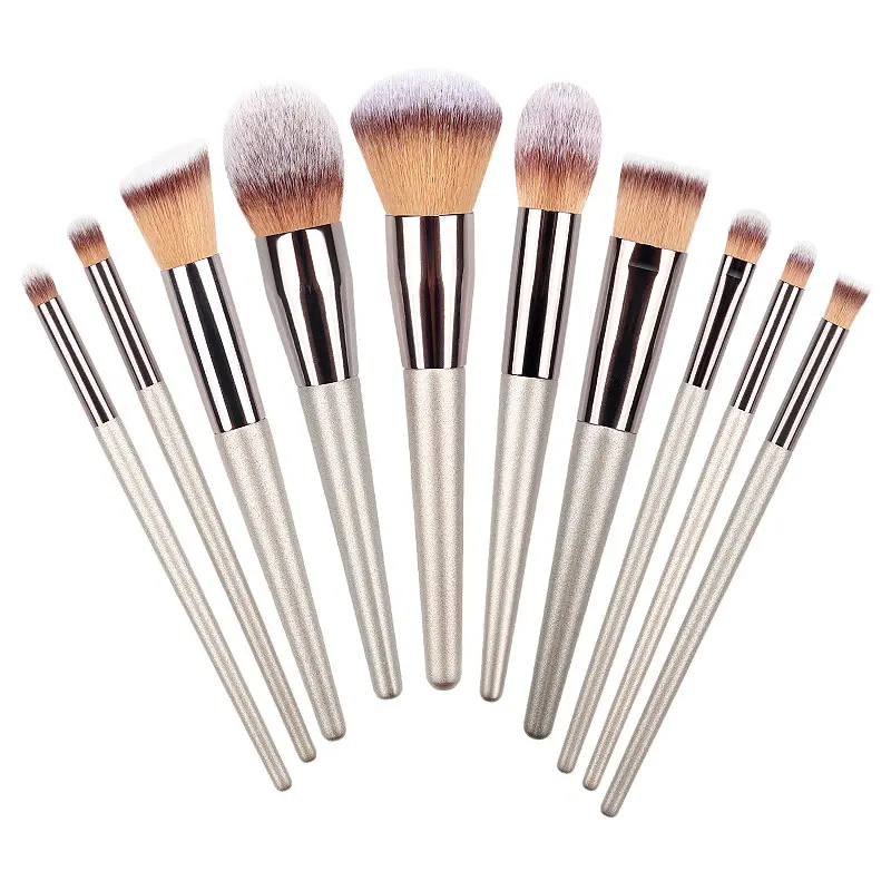Cross-Border Makeup Brush Set Champagne Gold 20 Pcs - Image 7