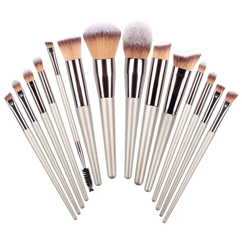 Cross-Border Makeup Brush Set Champagne Gold 20 Pcs - Image 8