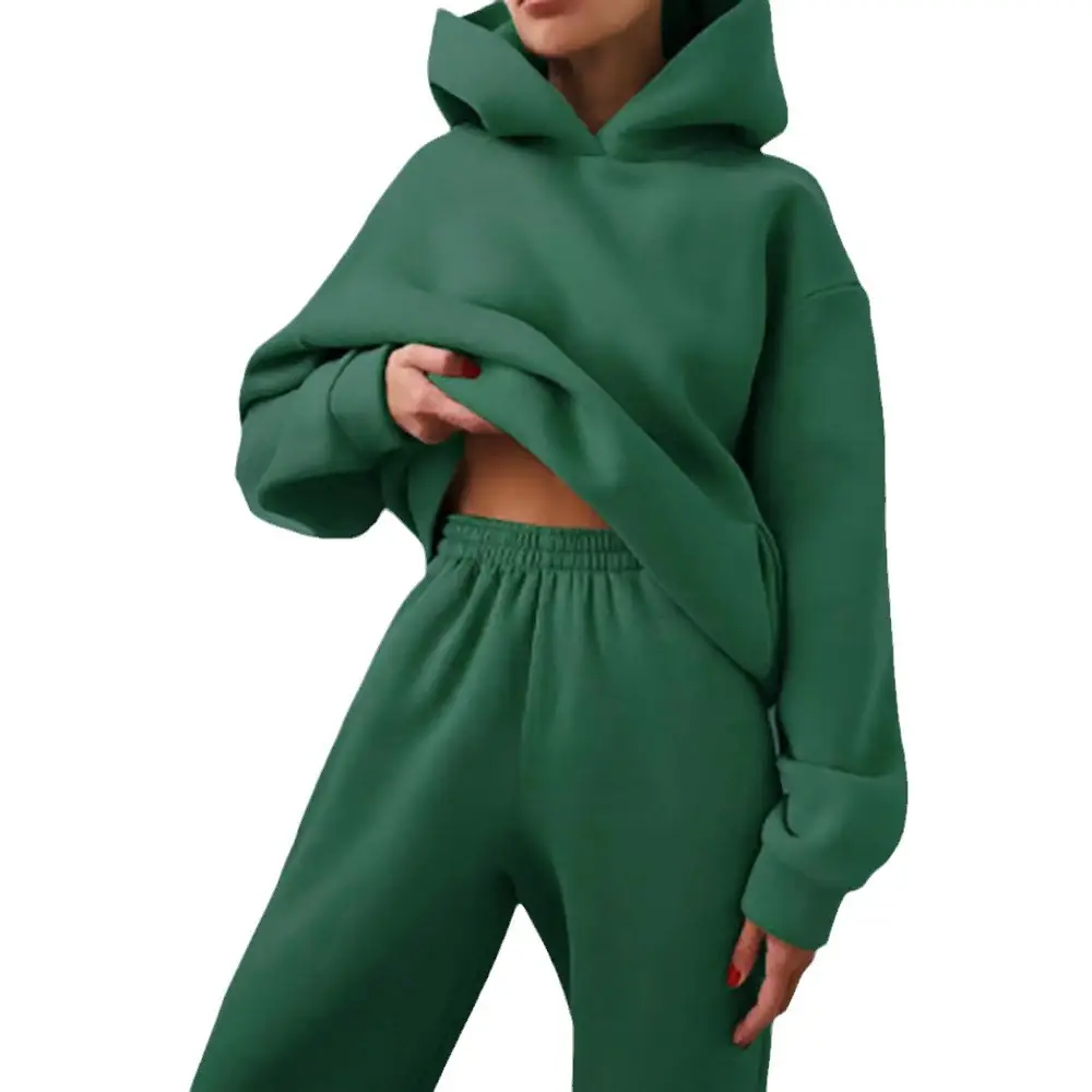 2025 Spring White Hooded Sweatshirt & Long Pants Set - Image 35