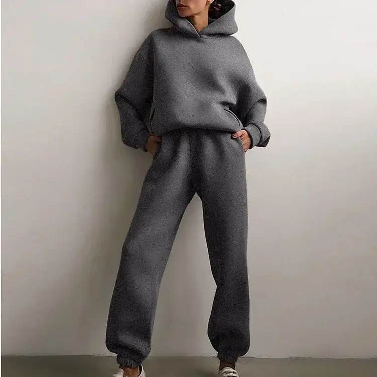 2025 Spring White Hooded Sweatshirt & Long Pants Set - Image 19