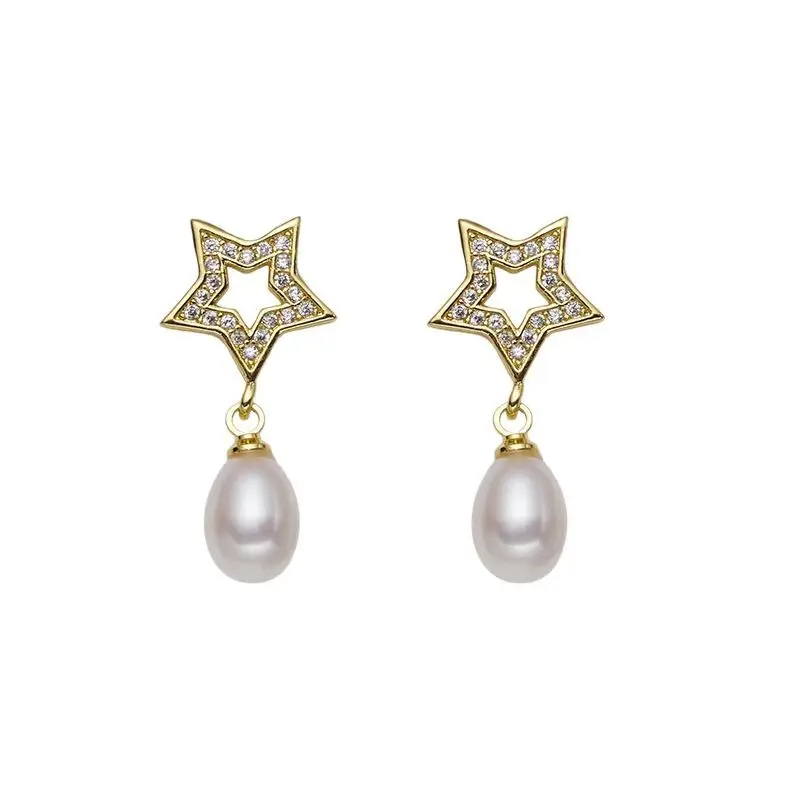 Star Pearl Earrings for Women Wholesale Pearls