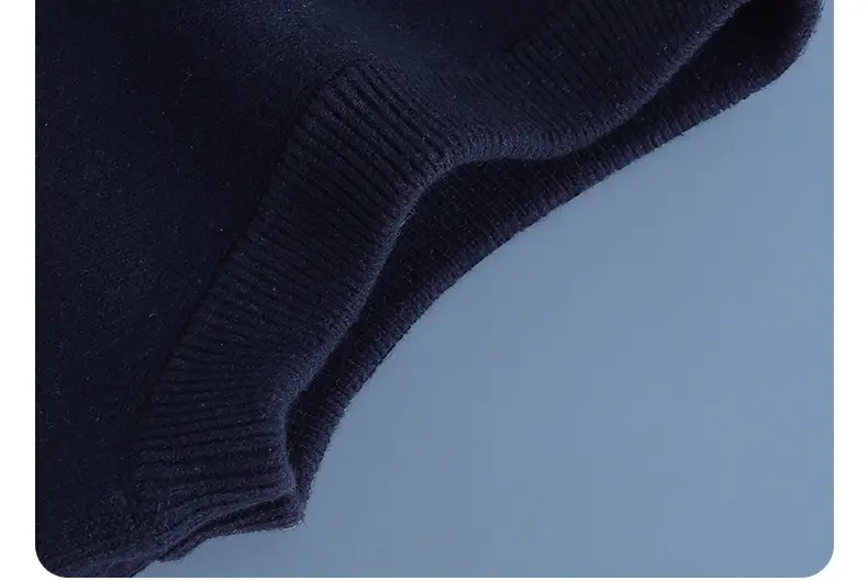 Children's Knitted V-Neck Vest Navy Blue Primary School — feature 16