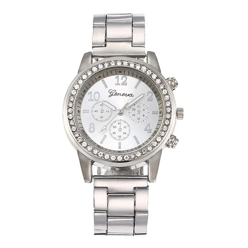 Gold Fake Three-Eye Quartz Watch for Women — feature 5