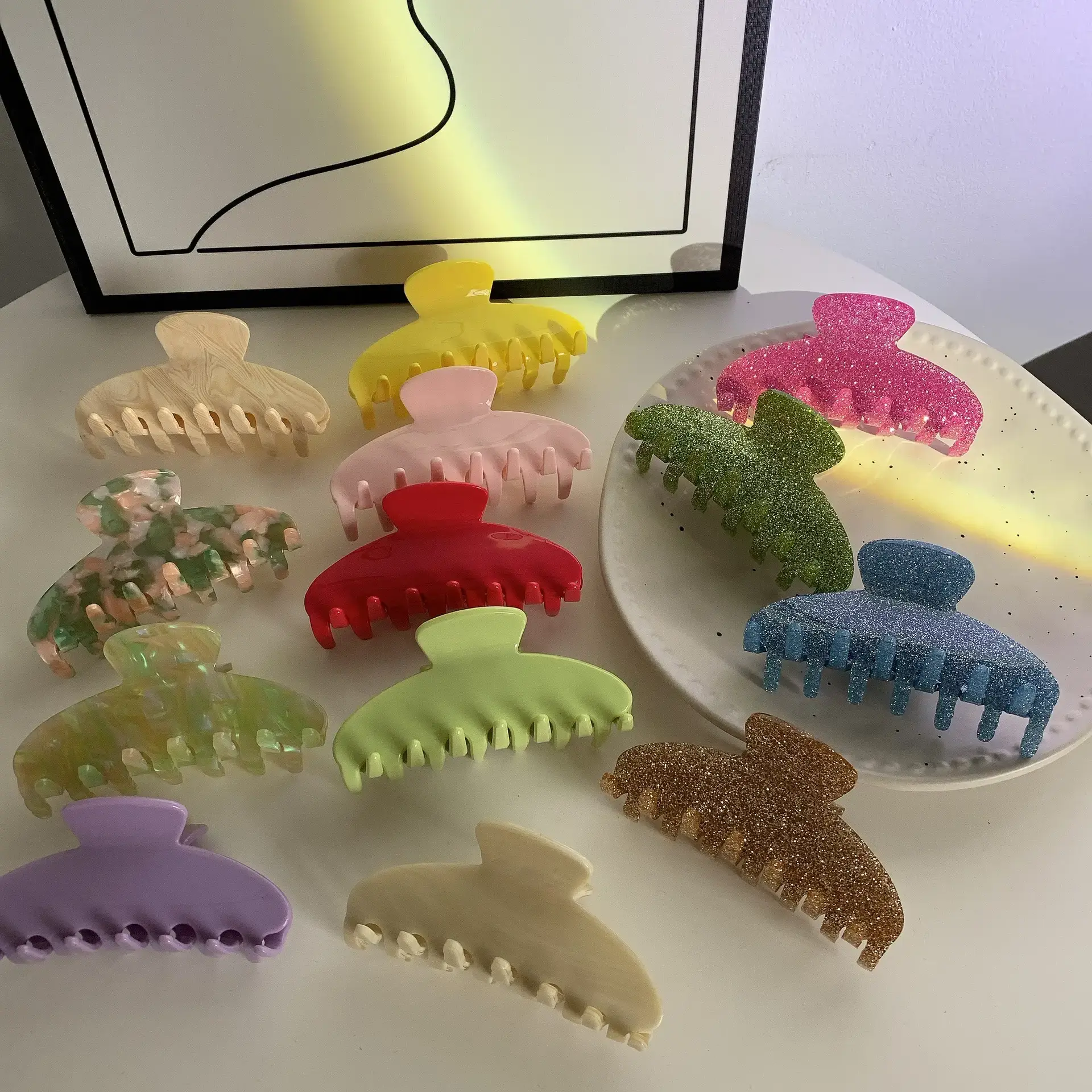 Emijay Series Same Shark Clip European American Ins Cream French Gentle Hairpin Back Head Large Grip Clip - Image 15