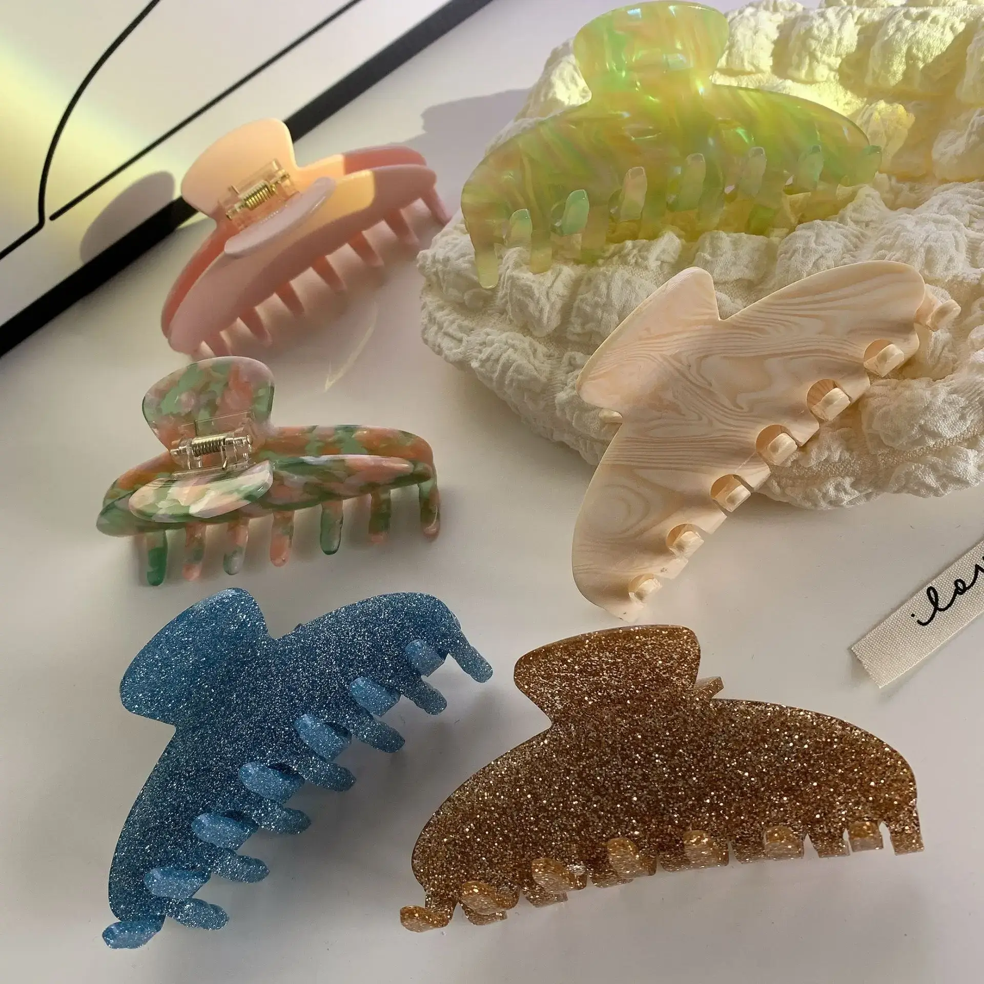 Emijay Series Same Shark Clip European American Ins Cream French Gentle Hairpin Back Head Large Grip Clip - Image 18