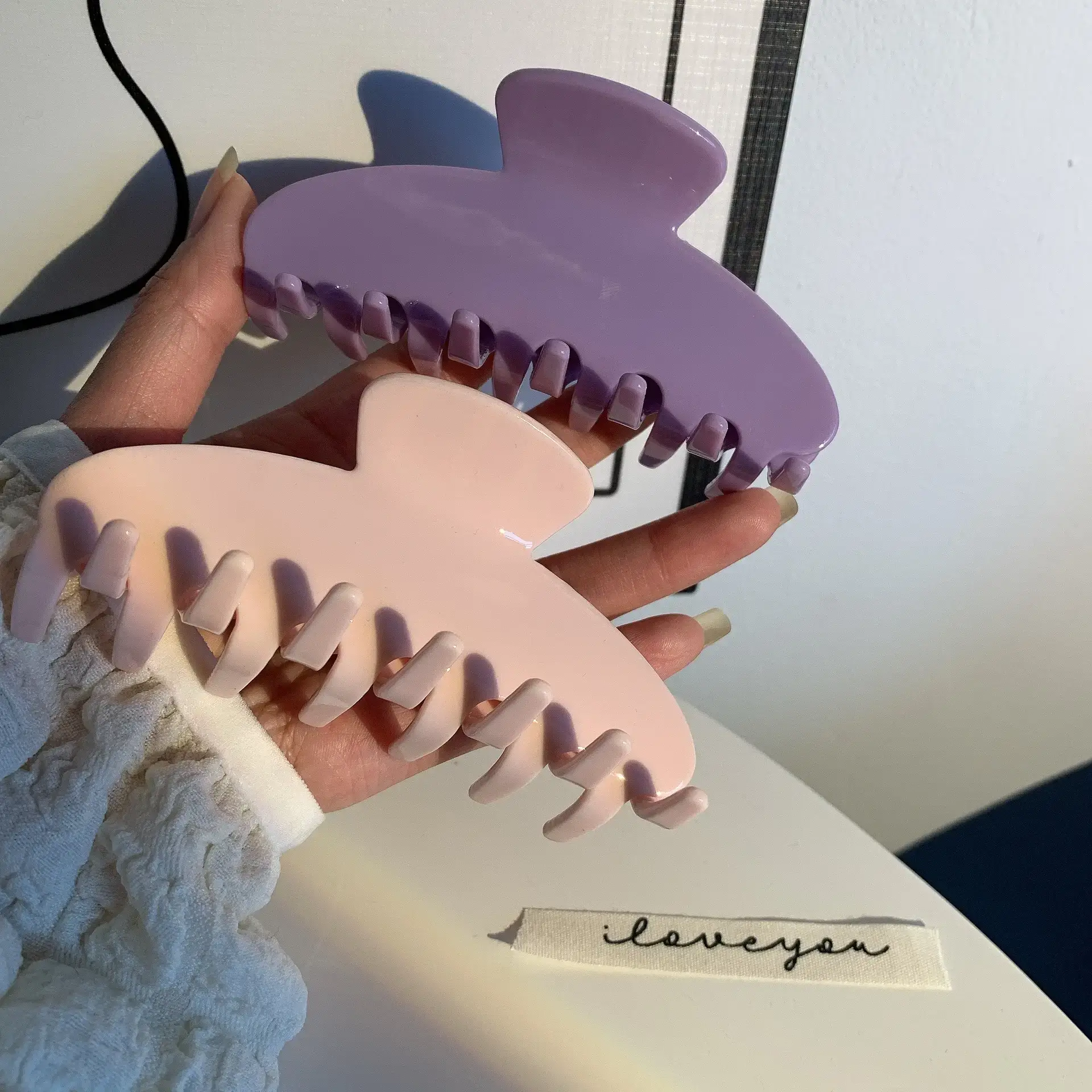 Emijay Series Same Shark Clip European American Ins Cream French Gentle Hairpin Back Head Large Grip Clip — feature 12
