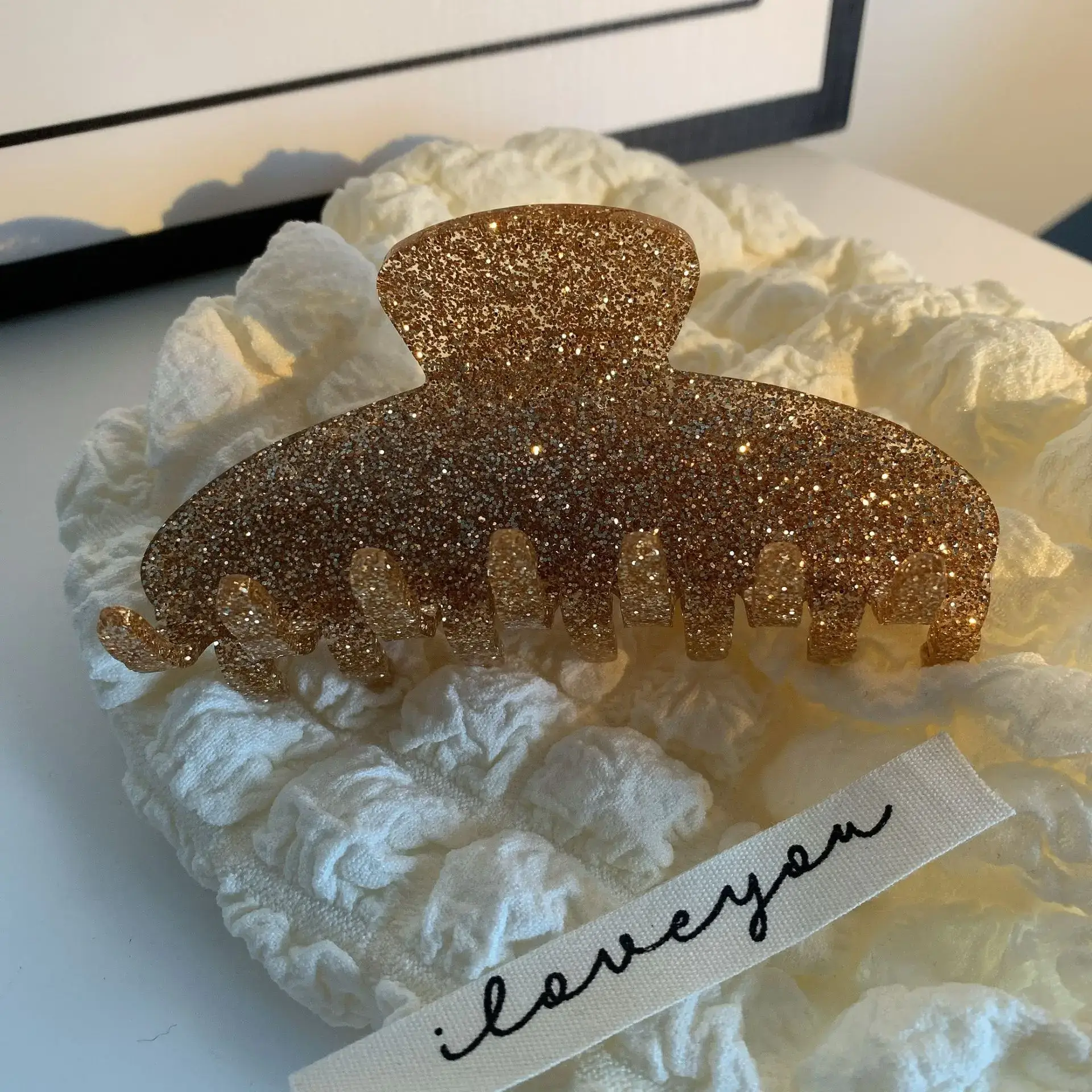 Emijay Series Same Shark Clip European American Ins Cream French Gentle Hairpin Back Head Large Grip Clip - Image 3