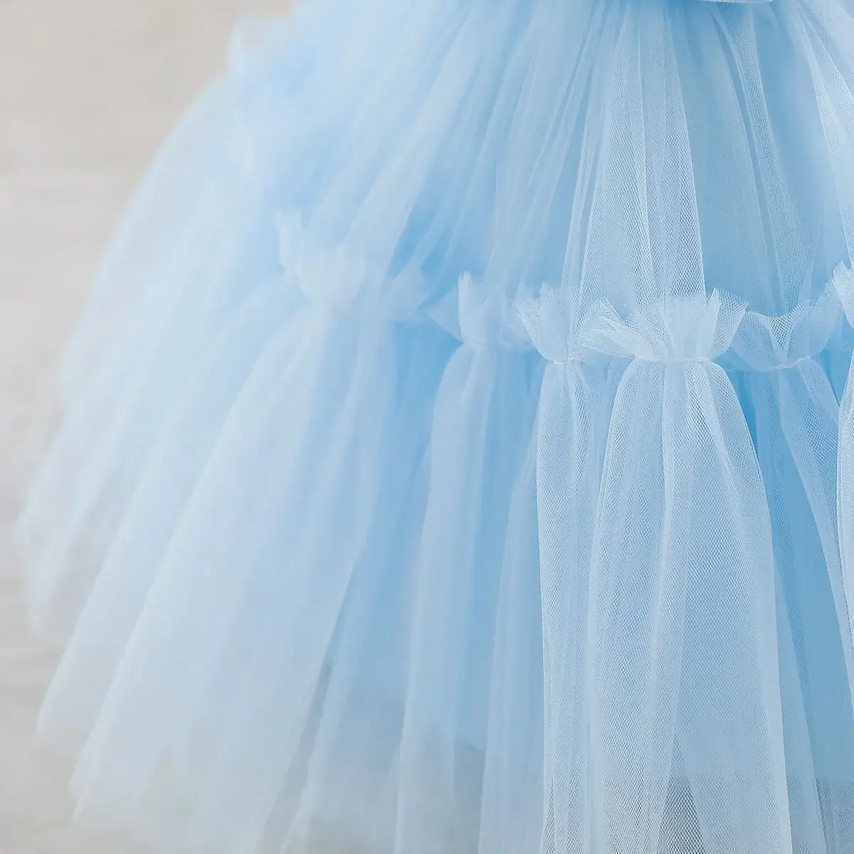 Red Sleeveless Mesh Tulle Dress for Girls 1-2Yr — feature 21