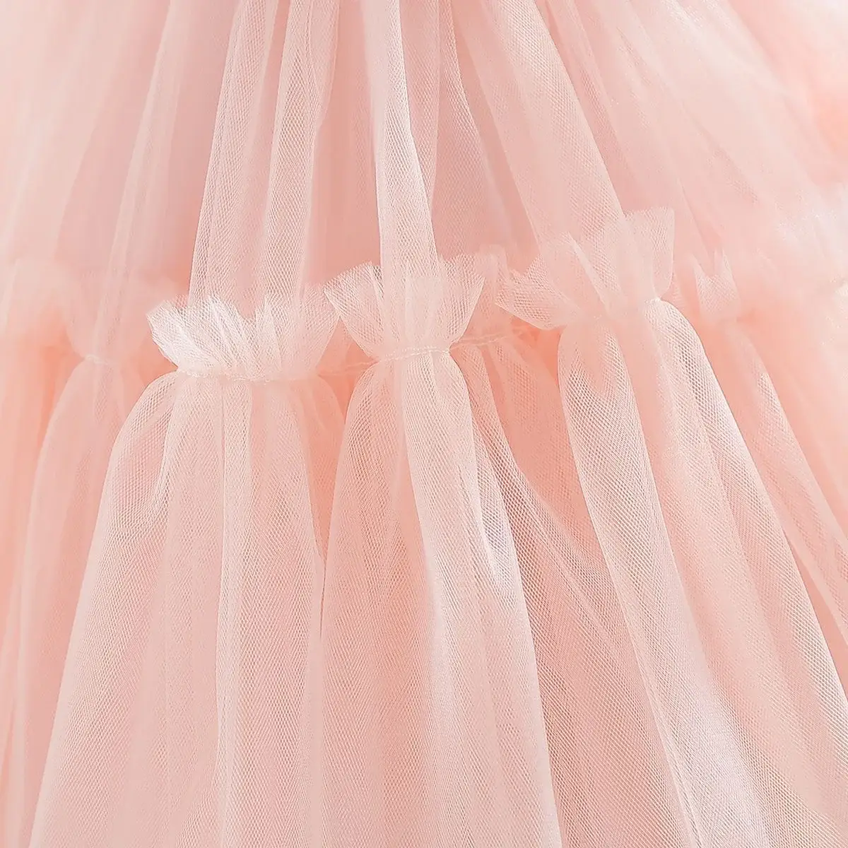 Red Sleeveless Mesh Tulle Dress for Girls 1-2Yr — feature 26